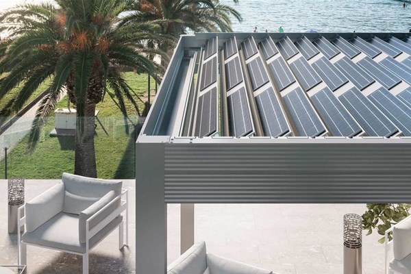 Energy by Gibus pergola con pannelli solari