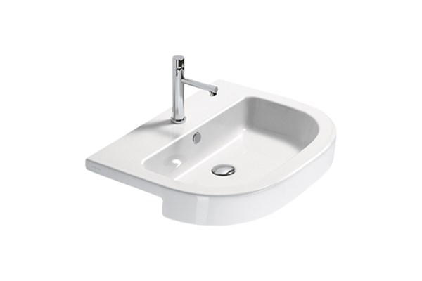 Lavabo semincasso cm.65